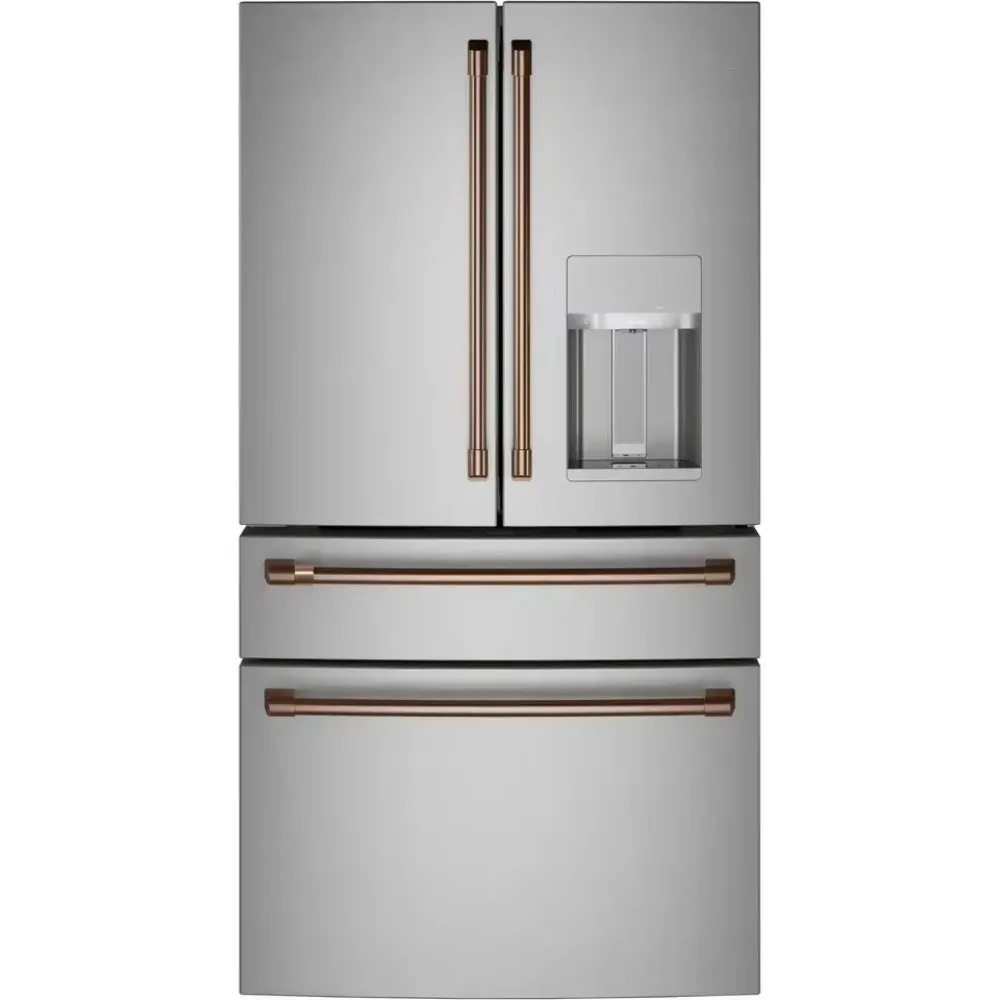 Genuine 4-door French door refrigerator touch screen stainless steel