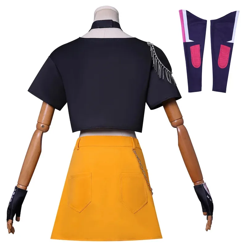 

qa156Hot KPop Demon Hunters Mira Costume for Women Zoey Cosplay Fantasy Roleplay Outfits Halloween Carnival Party Suit