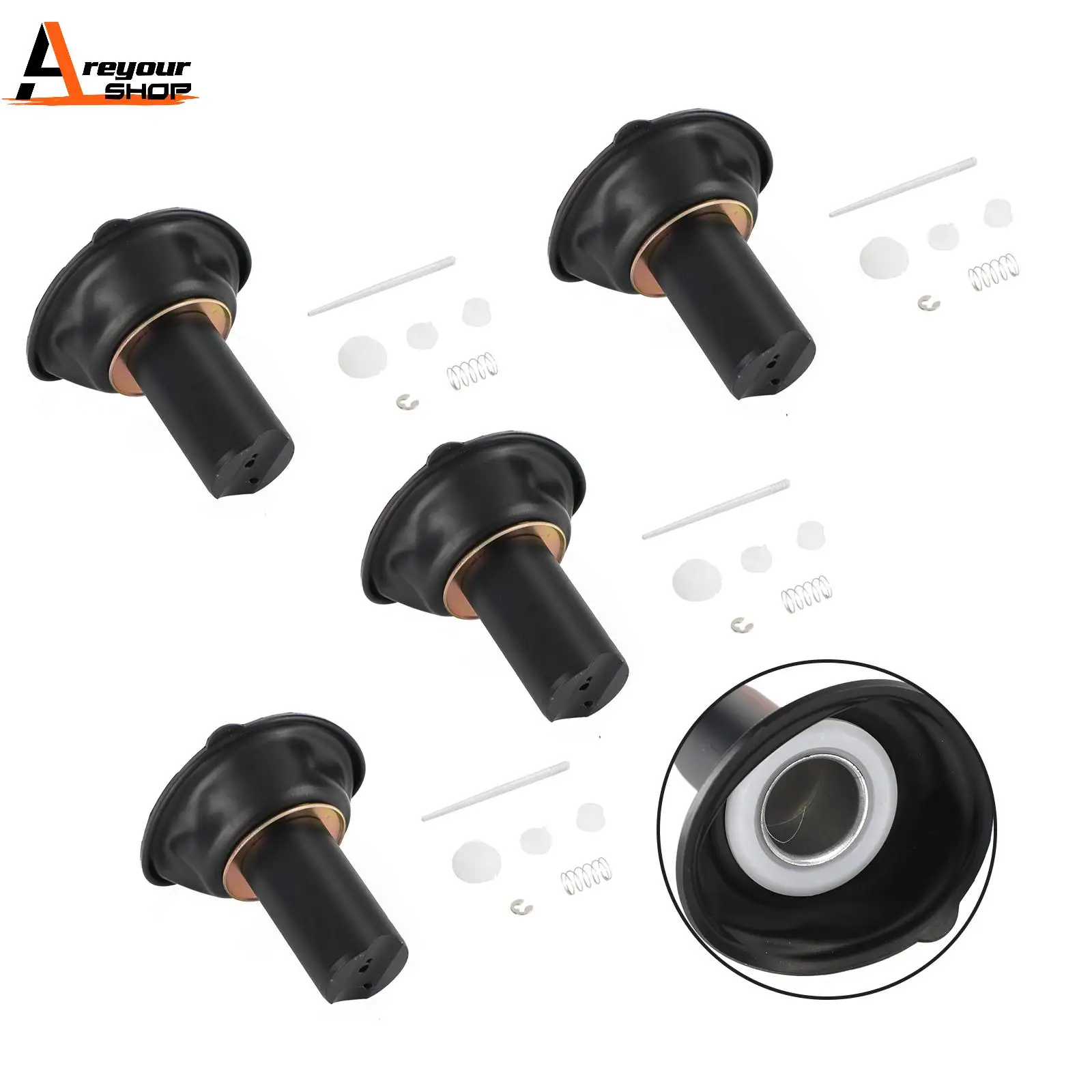 

Areyourshop4x Carburetor Plunger Diaphragm Repair Kit fit for Yamaha XJR400 1993-2000 Motor Parts