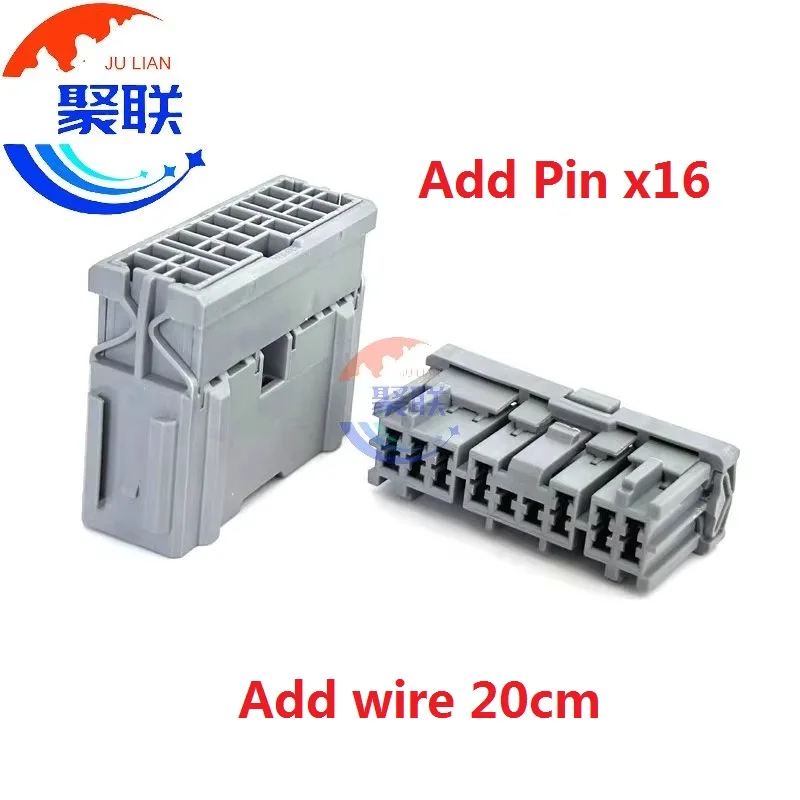

1Set 16Pin 6098-0255 6098-0256 Auto Wiring Plug Car Electrical Connector Automobile Electric Cable Plug
