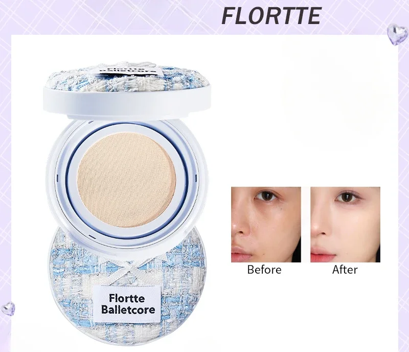 flortte-floria-ballet-soft-yarn-clear-air-cushion-creme-controle-de-Oleo-maquiagem-e-base-resistente-ao-suor