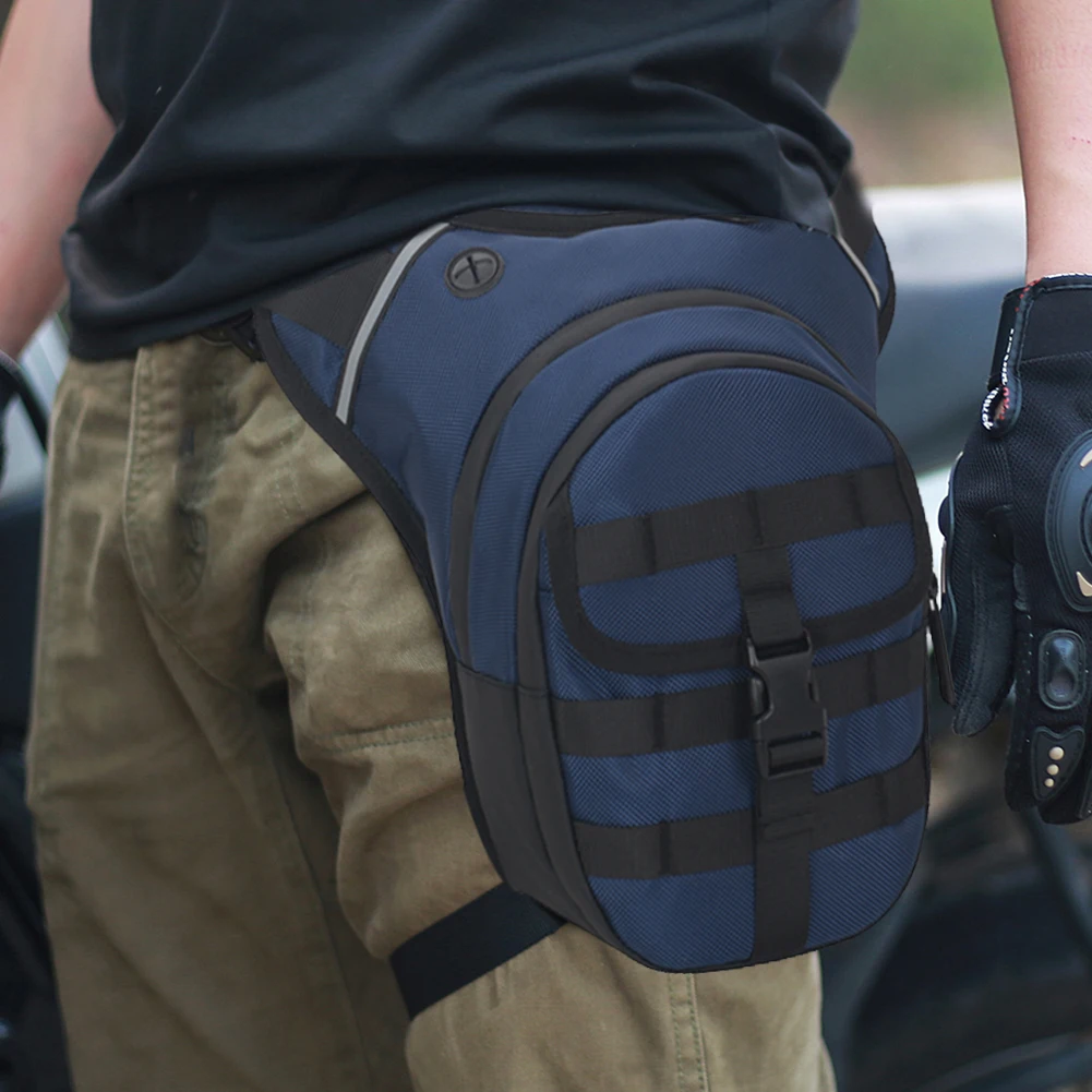 

Motorcycle Drop Leg Bag Hip Bum Ride Bag Waterproof Outdoor Waist Bag Large Capacity Multi-Function for Hiking Climbing Fishing