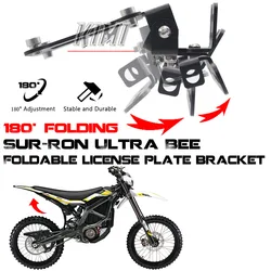 FOR Surron Ultra Bee Sur-ron UB Electric Off-Road Vehicle License Plate Holder Bracket Foldable License Plate Holder Short Tail