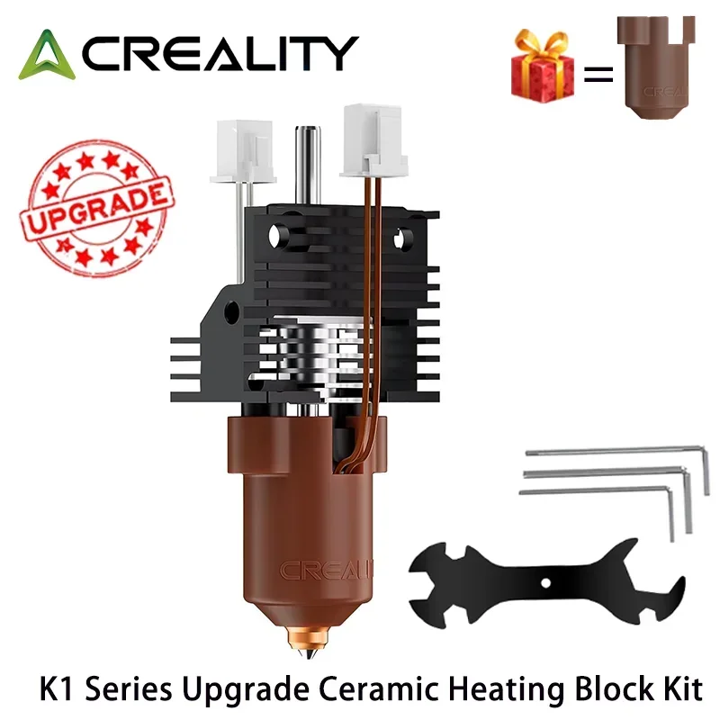 Creality Officiële K1/K1 Max/K1C Upgrade Keramische Verwarmingsblok Hotend Kit, Unicorn Quick Swap Nozzle Kit, voor K1 Serie 3D-printer
