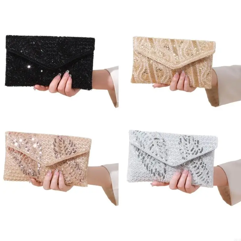 

Beaded Sequins Shoulder Bag Purse Ladies Evening Bag Crossbody Bags for Women 20CA
