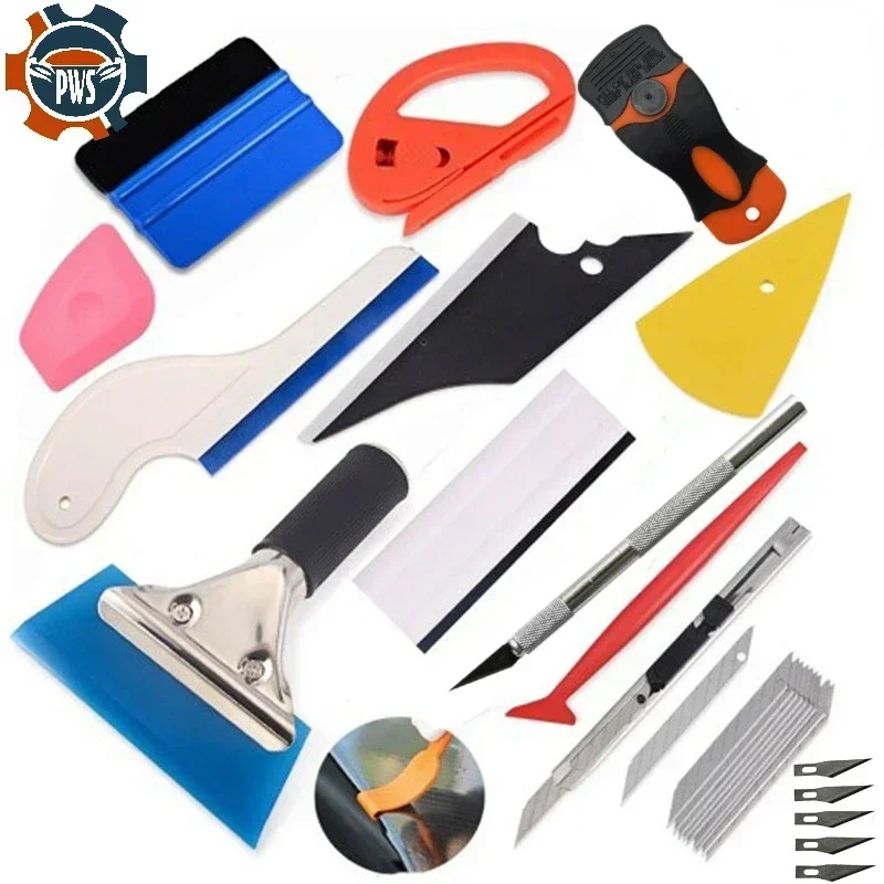 

New Car Window Vinyl Film Scraper Window Cleaning Tool Kit Can Be Used For Mobile Phone Film Car Accessories Auto Wrap Tools