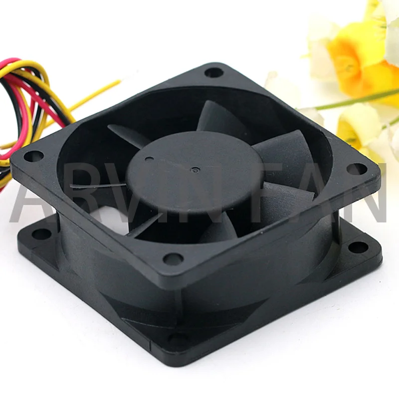 Original AD0624HB-A72GL 6025 24V 0.15A 6CM Three Line Inverter Server Cooling Fan 23.98CFM 4500 Rpm