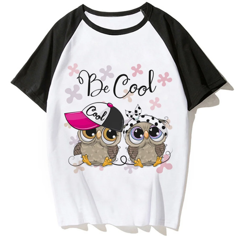 

Owl t-shirts women summer tshirt female graphic harajuku manga clothing