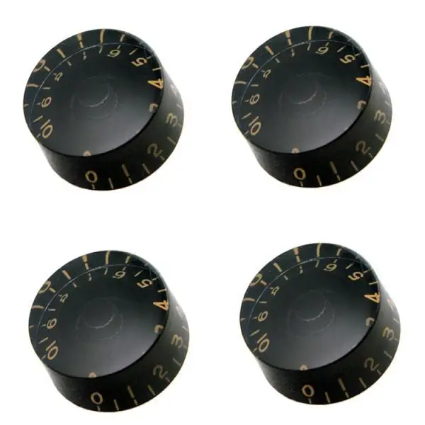 Replacement Volume Knob Set Black Acrylic Tone Speed Control Guitar Accs for SG Electric Guitar