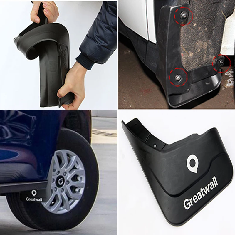 Car Mud Flaps Fender For GWM Poer Great Wall Pao Power Ute Cannon Front And Rear Wheels Mudflaps Splash Guard Protection