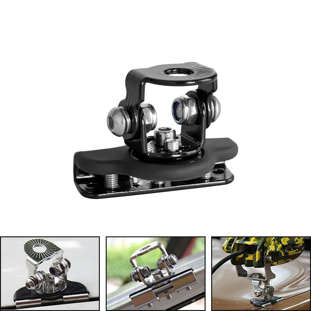 2 قطعة السيارات السيارات هود LED ضوء العمل جبل قوس أصحاب A-عمود SUV غطاء ضوء مشبك تثبيت العالمي #3