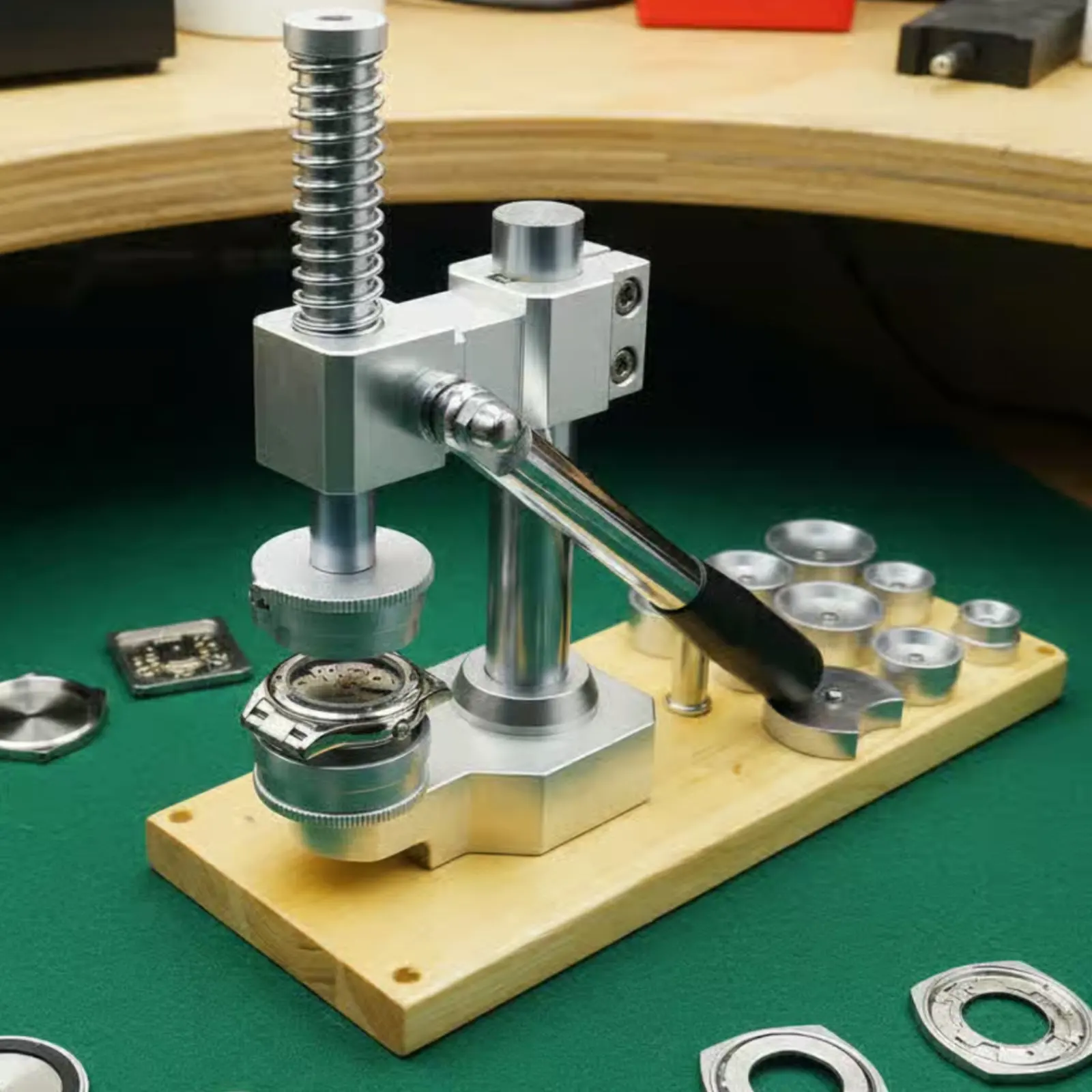 Watch Capping Press Portable Watch Case Press Repair Tool Wear-Resistant Scratch-Proof for Watchmakers