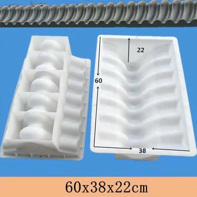 House Wall Tiles Cement Mold Plastic House Decoration Chinese Wind Pressure Top Tile Right Angle Corner Concrete