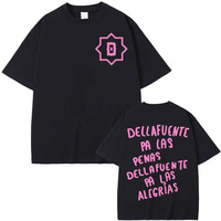Rapper Dellafuente Pa Las Penas Dellafuente Pa Las Alegrías T Shirts Men Women Vintage Casual High Quality Cotton T-shirt