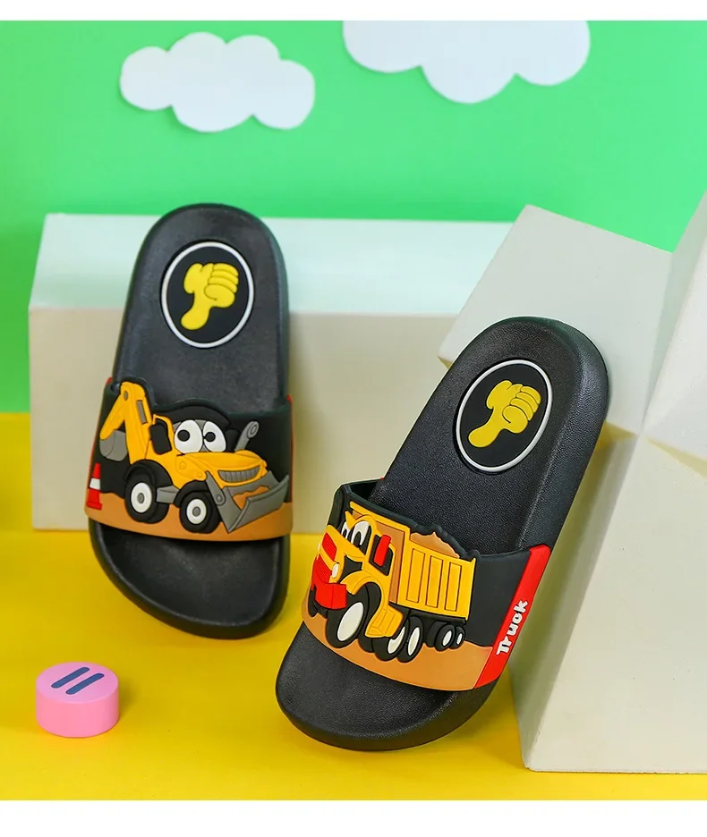2026 Kinder Anti-Rutsch Badeschuhe Jungen Hausschuhe PVC-Material Bequeme Weiche Sohlen Leicht Anzuziehen – Detail 16