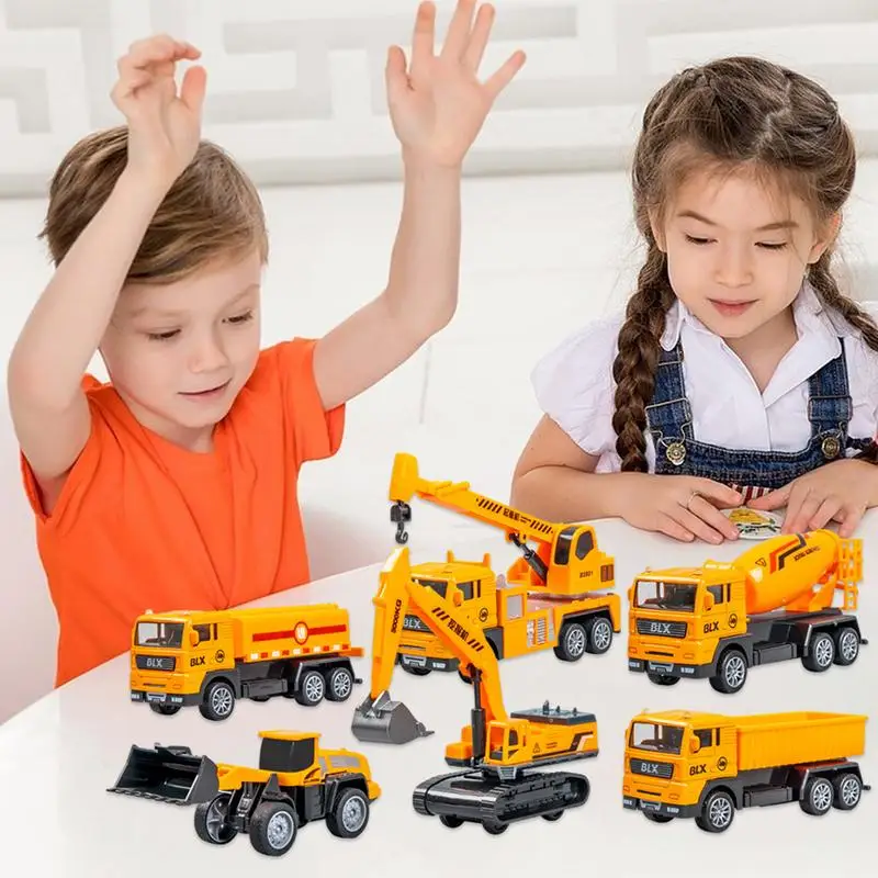 Excavator Construction Car Toys Set of 3 Construction Excavators Pretend Play Digger Vehicle Fun Tractor Excavator for Kids gift