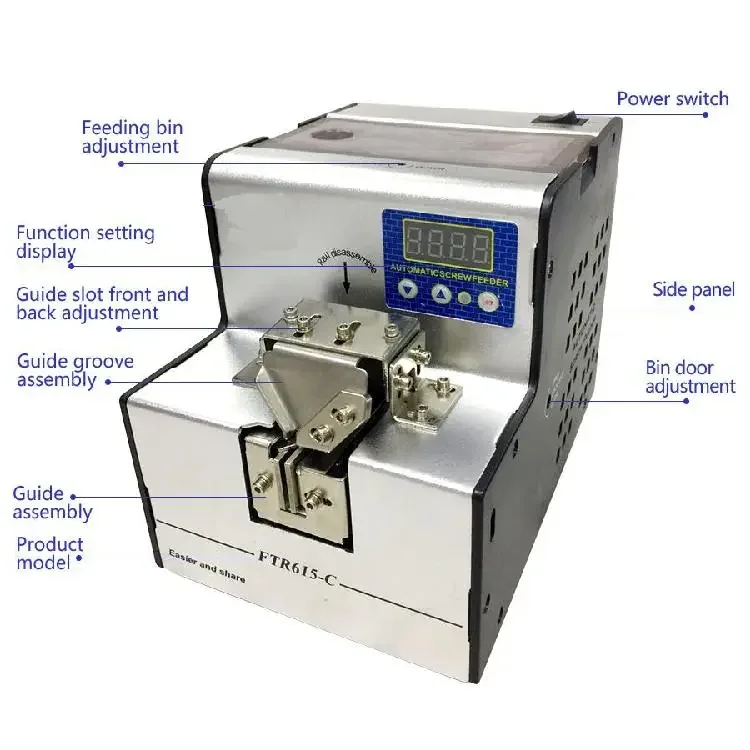 Automatic Screwdriver Power Electric Screw Driver With An Auto Screw Feeder Screwing Tightening Locking Machine For Industrial