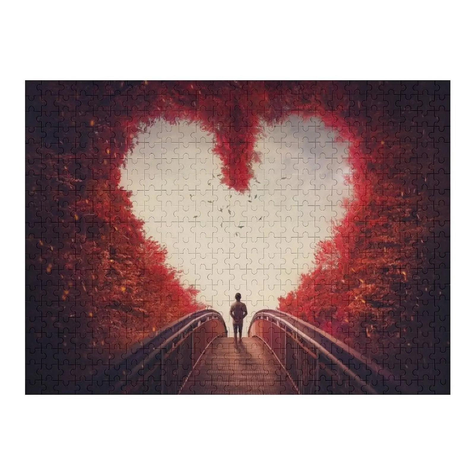 

Следуйте свое сердце, осеннее настроение, головоломка, фото, персонализированные подарки, индивидуальное имя, детская игрушка-головоломка