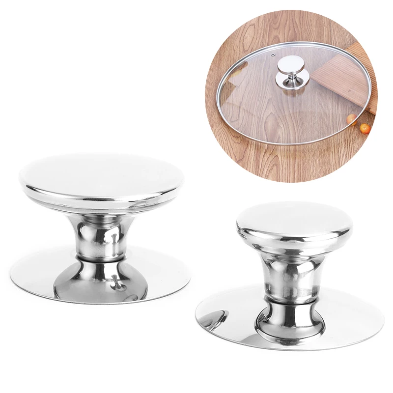 

1 Pcs Oven Knob Stainless Steel Pot Pan Lid Cover Handle Replacement Accessories Kits Kitchen Cookware Hardware