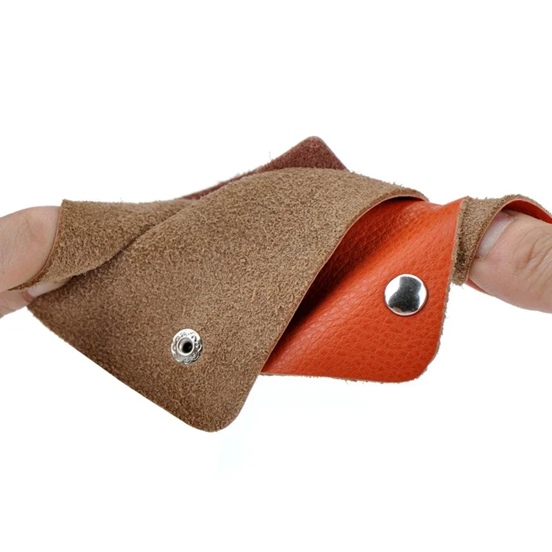 뜨거운 남여 패션 소 가죽 정품 가죽 키 홀더 주최자 키 케이스 파우치 지갑 가정부