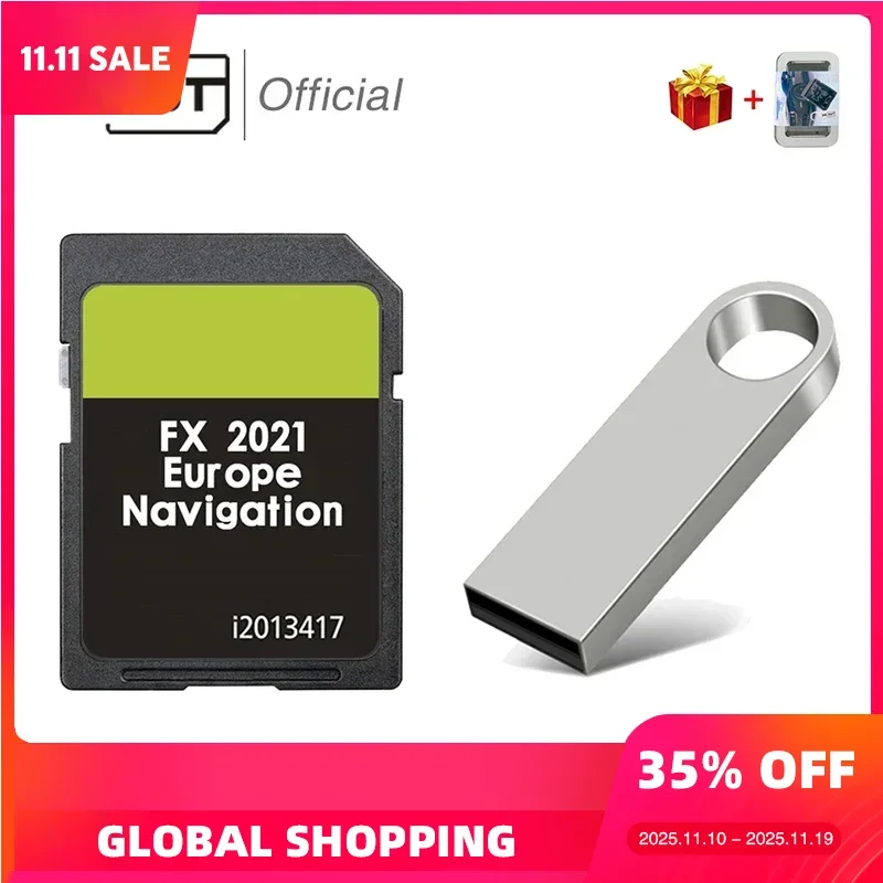 

New Version C-Max Sat Nav Maps SD Memory Card for Ford Mondeo FX 2021 Europe Navigation Data Update