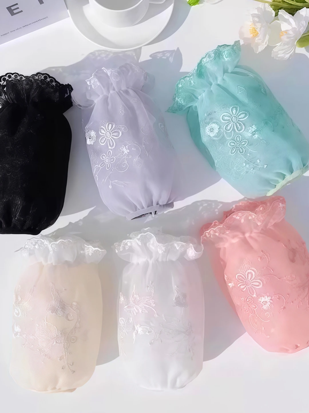 

ort Lace Sve Covers for Women Autumn Winter Office Work Dir Resistant Protection Sves for Students And Kitchen Use