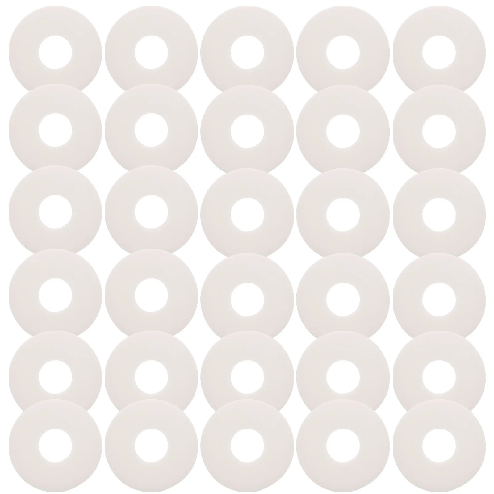 

30 Pcs Anti-slip Strap Studs Guitar Parts Security Lock Electric Locks White Silicone Washer Buckle