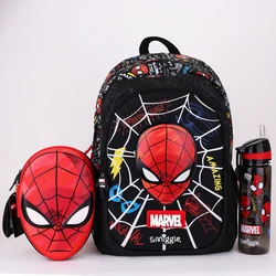 Marvel Spider Man Australia Smiggle Plecak chłopięcy Plecak studencki Butelka wody Torba na lunch Piórnik Artykuły papiernicze