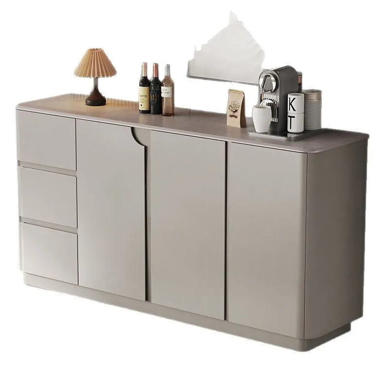 Italian light luxury integrated wall living room modern simple kitchen dining side tea cabinet high sense