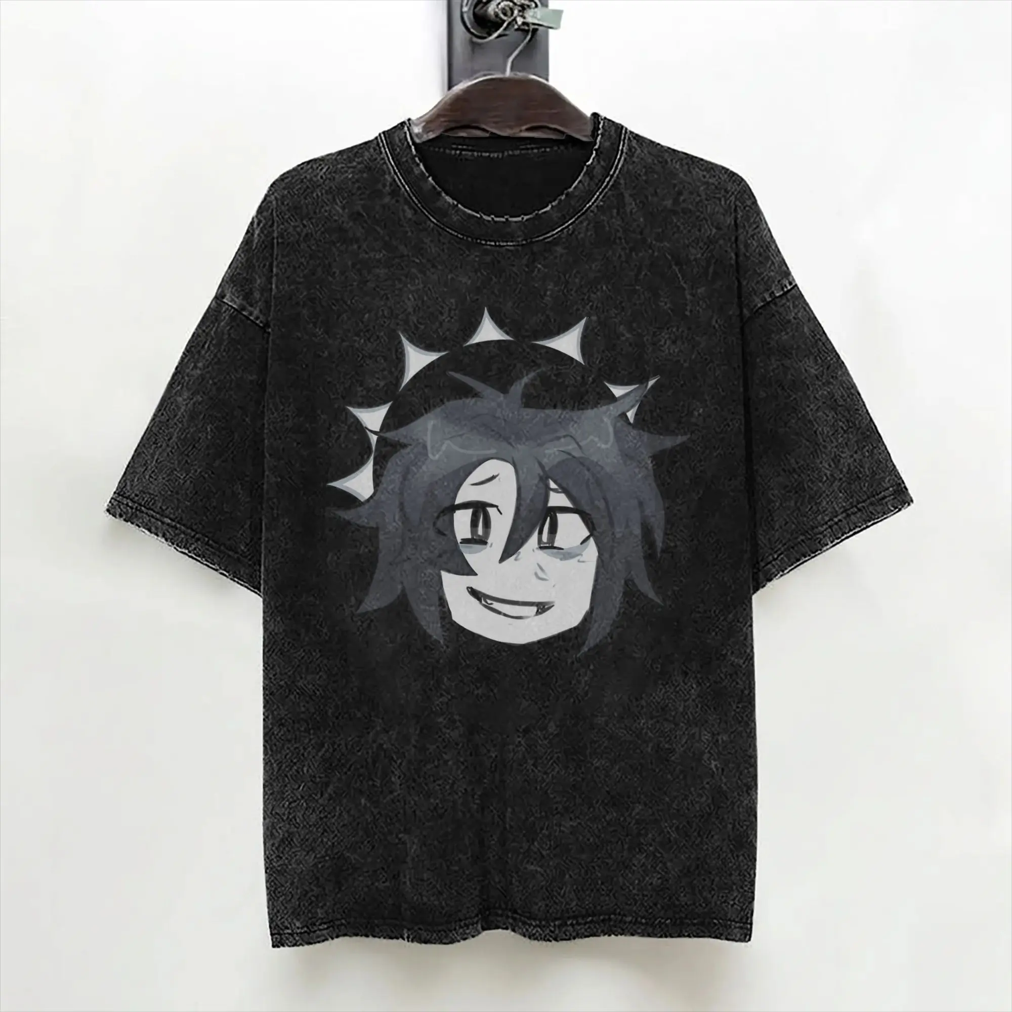 Game Forsakens Two Time T Shirt Washed Cotton Harajuku T-Shirt  Fashion for Men Women Streetwear Summer Tees