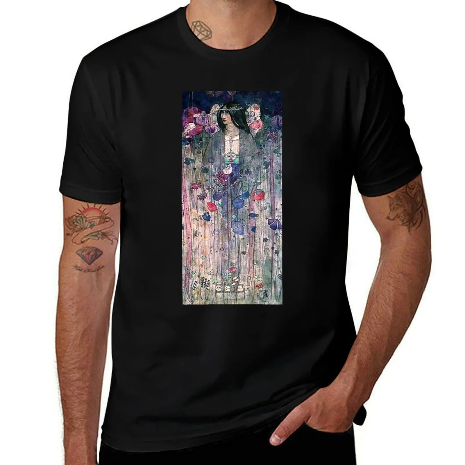 

Charles Rennie Mackintosh In Fairyland 1897 T-Shirt g man t shirts for men t shirts for man cotton soft T-Shirt