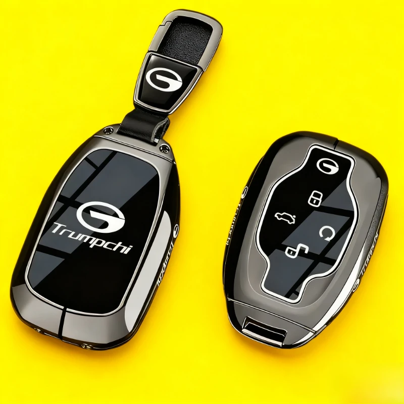 Zinc Alloy Key Cover Case for GAC M8/S7/Emkoo/GS3/Emkoo Speed/GS4/Emkoo/GS8/ES9/E8/E9/M6 - Key Fob Shell Keychain