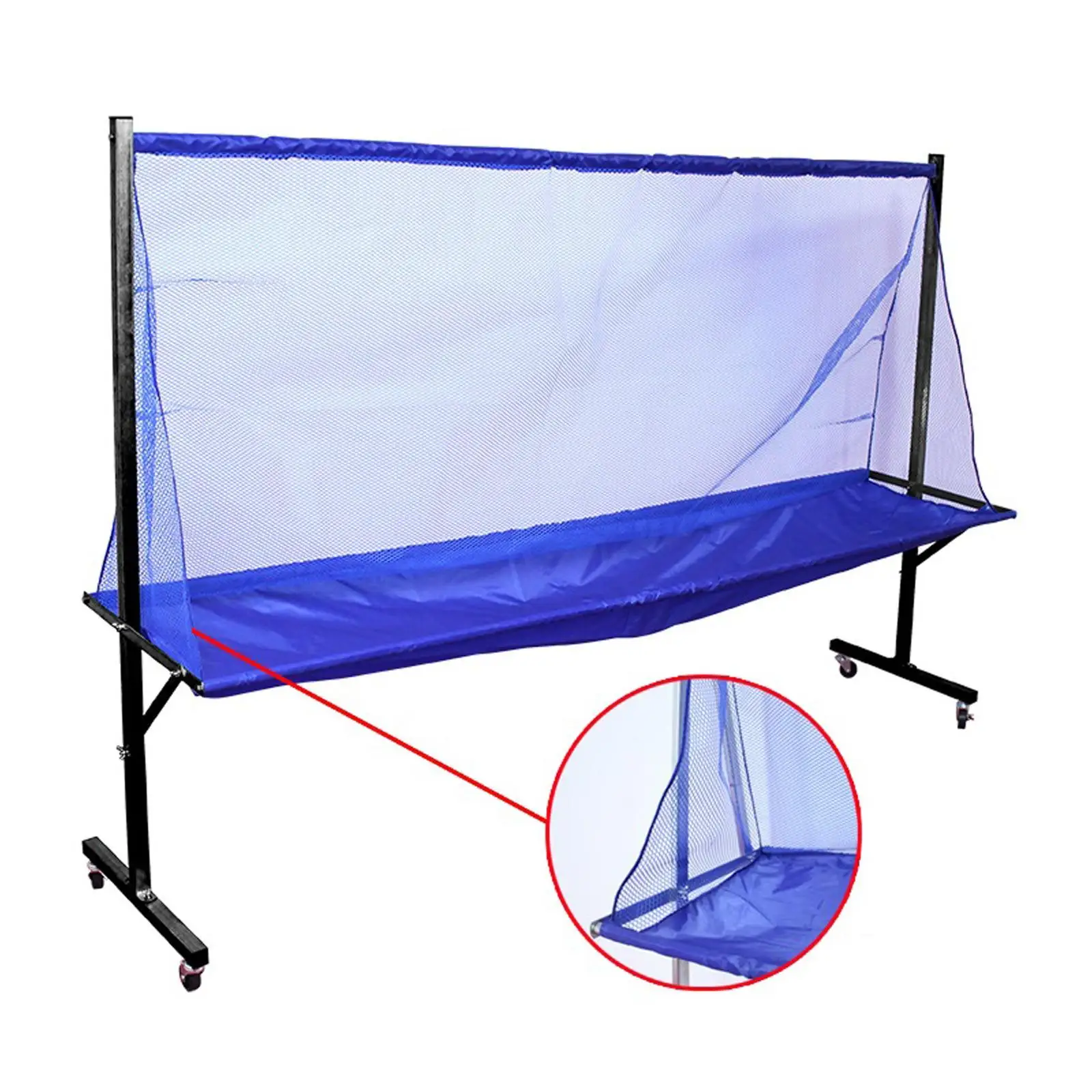 

Movable Table Tennis Ball Net Ping Pong Recycle Catcher Portable Ball Catcher Net Equipment Large Collecting Net for Practice