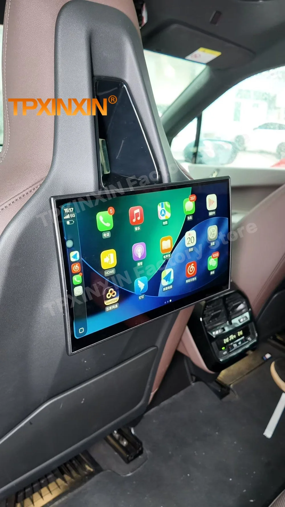 HD Screen For BMW X5 X7 5 Series 7 Series iX HDMI Android Car Headrest Multimedia Rear-Seat Infotainment Entertainment Screen