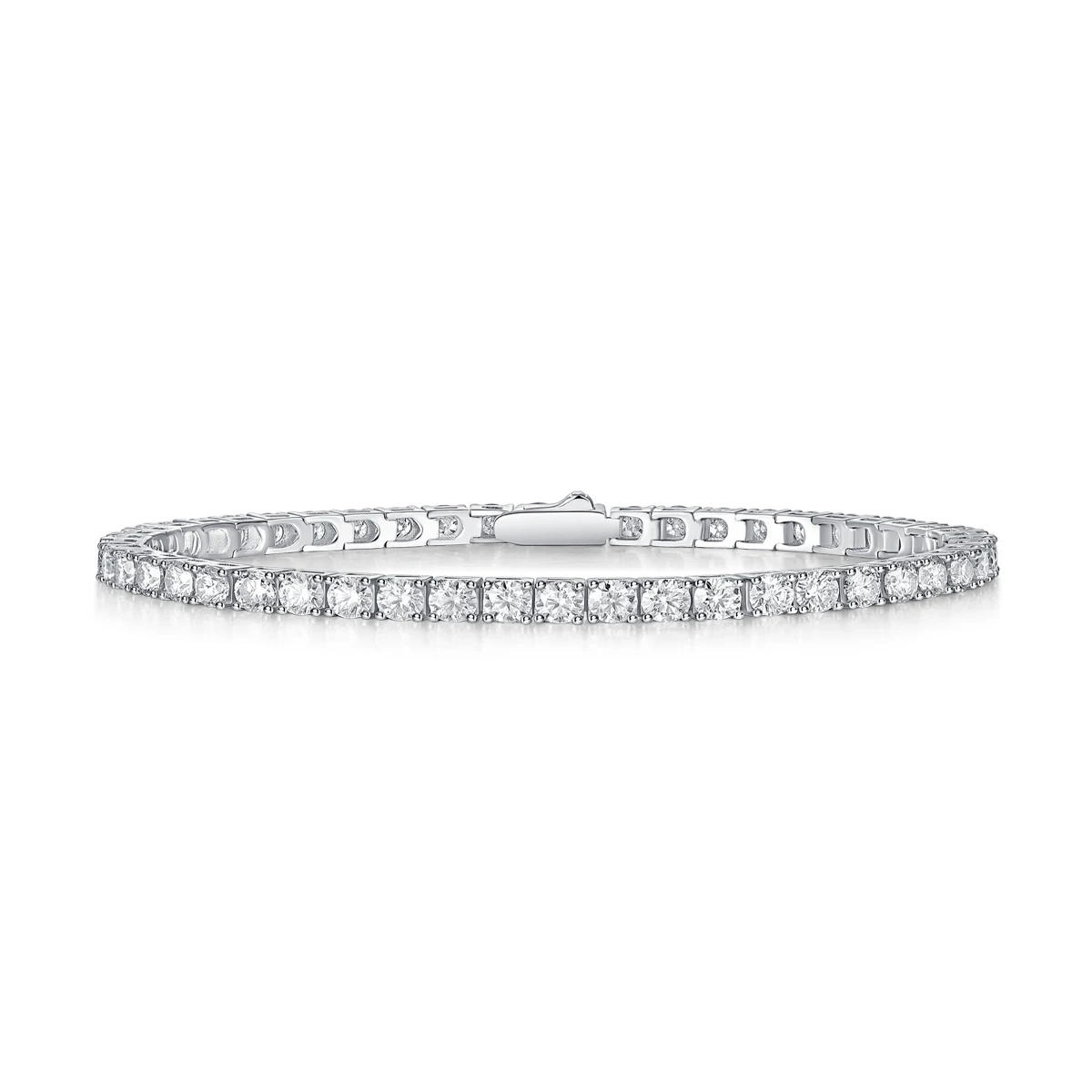 

S925 Sterling Silver ICEBLING D VVS1 Moissanite Tennis Bracelet Original Plated Gold GRA Iced Bracelets 5mm Women Man Bracelet