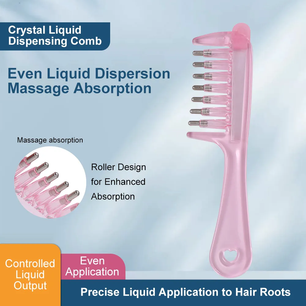 Multi-Function Mini Portable Head Applicator Anti-Frizz Scalp Nourish Hair Firming Applicator Anti-Static Hair Care
