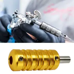 Practical Tattoo Equipment Aluminum Alloy Non Slip Knurls Tattoo Machine Grip Tattoo Handle Convenient
