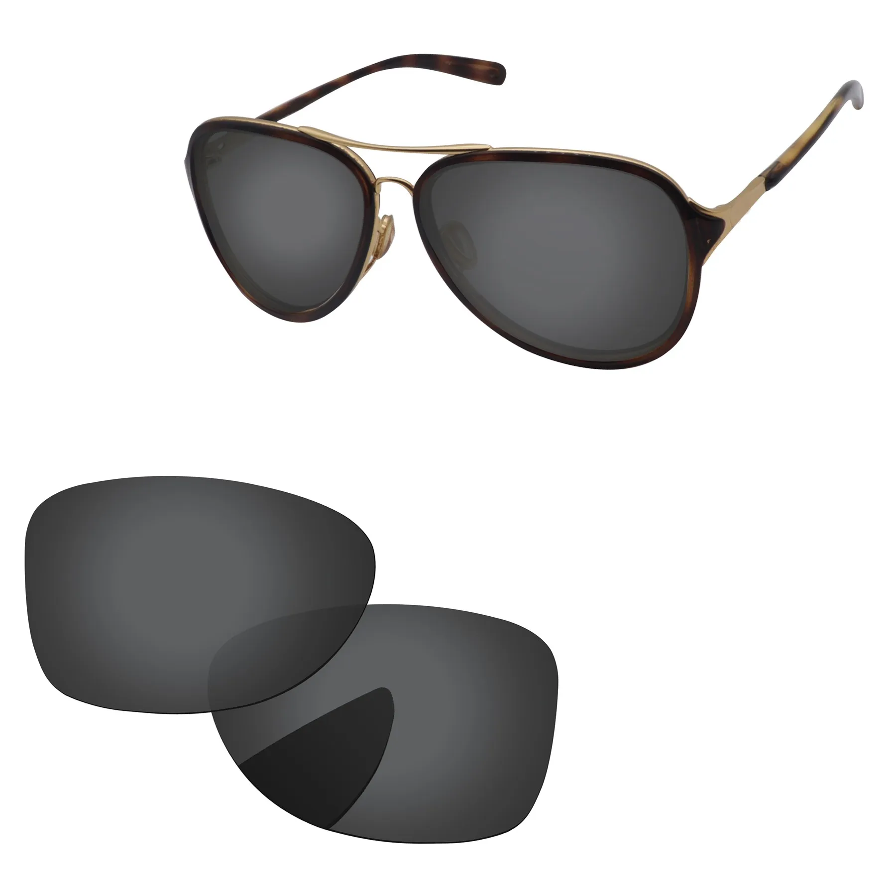 Qyvolux Replacement Lenses for Oakley Kickback OO4102 Sunglasses Polarized - Multiple Options(not include the frame)