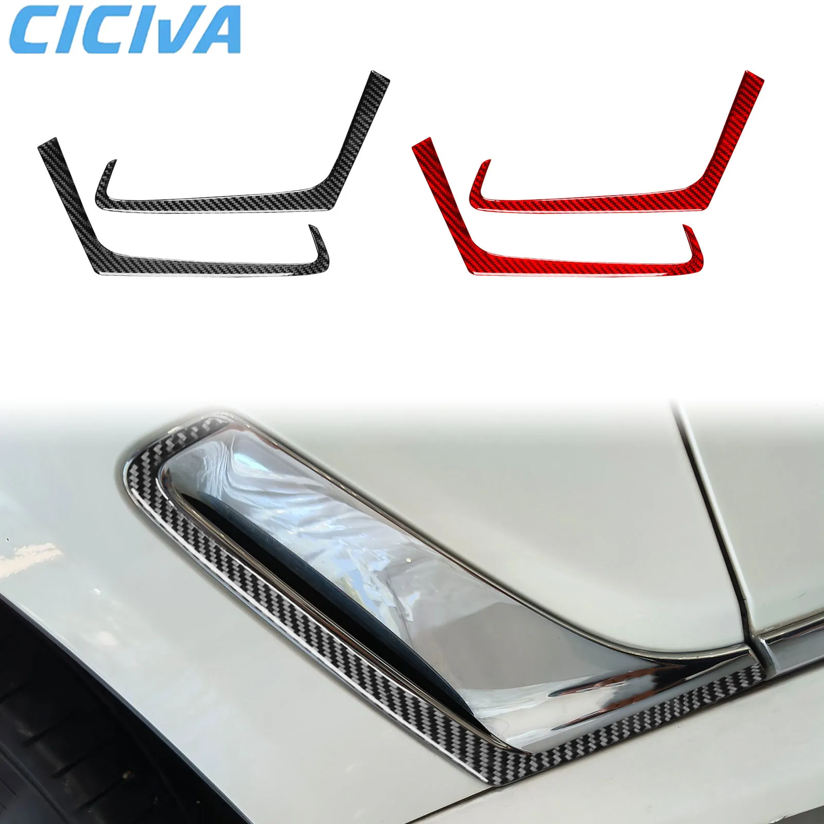 

For BMW 7 Series G11 G12 2015-2022 Carbon Fiber Exterior Fender Decorative Car Accessories Interior Cover Sticker Auto Trim