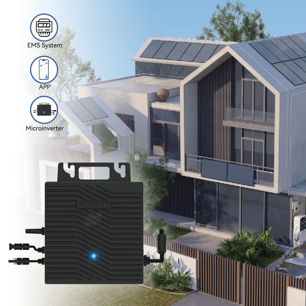 400W Solar Inverter Grid Tie Microinverter 24V 30V 36V 48V DC To AC 230V Home Appliance Pure Sine Wave MPPT With WIFI App