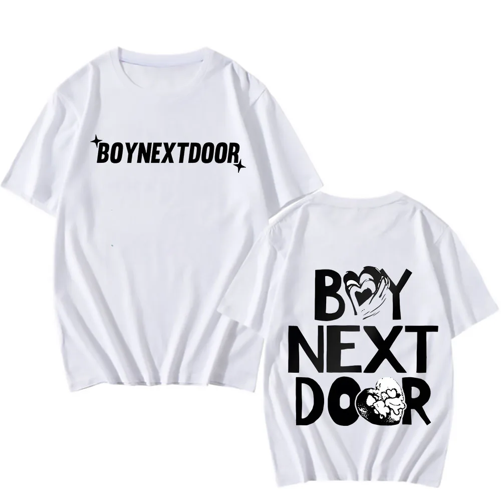 

2024 Band BOYNEXTDOOR Men T-shirt Short Sleeve Hip Hop Clothing Fashion Tees Luxury Women Cotton Streetwear T Shirt Summer Tops