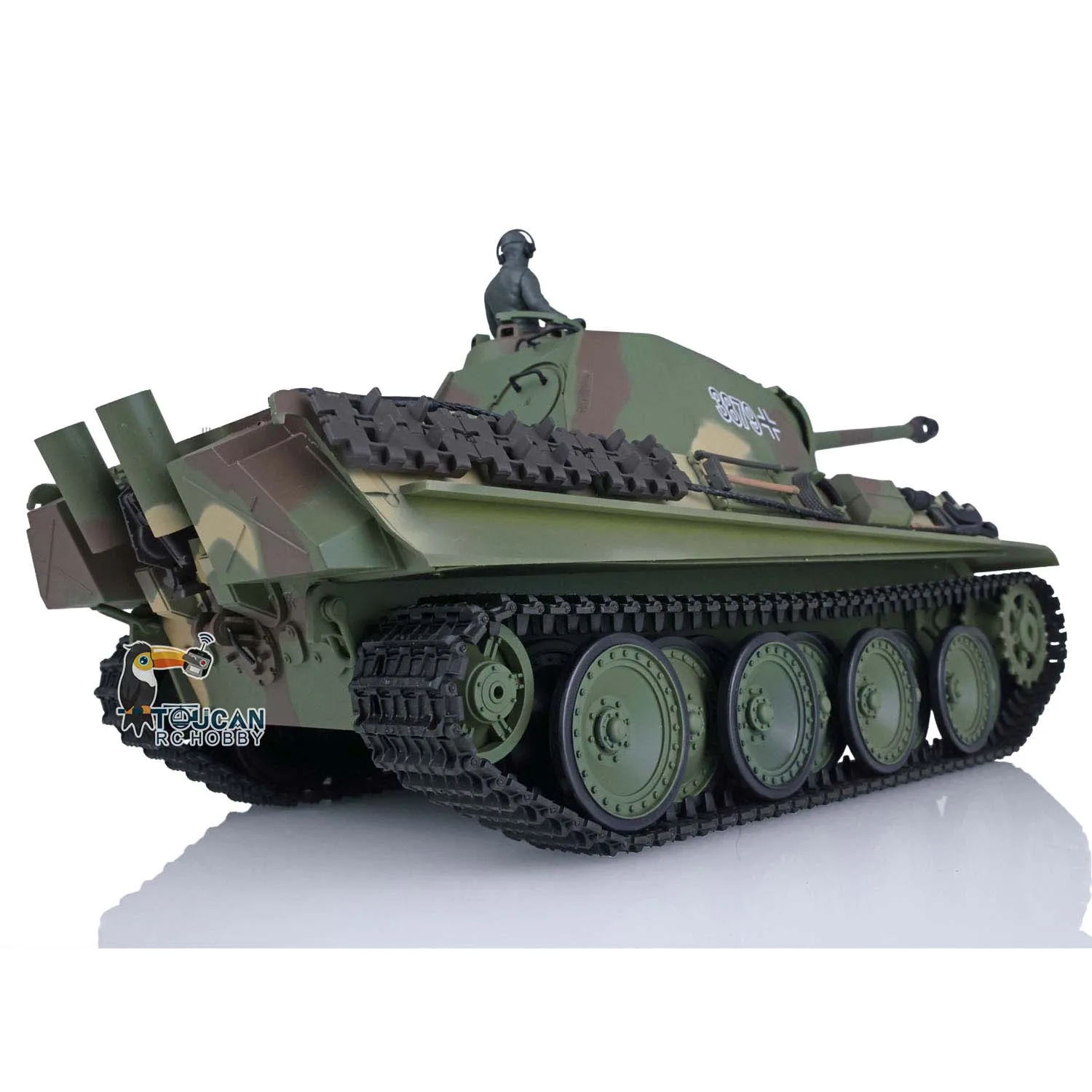 2.4G Heng Long 1/16 Scale 7.0 Plastic German Panther G RTR RC Battle Tank Model 3879 Toys Gifts for Boys TH17485