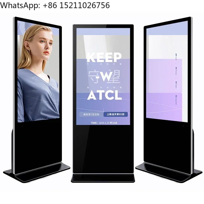 Floor Stand Network Wifi Lcd Advertising Display Indoor Kiosk Standalone Digital Signage