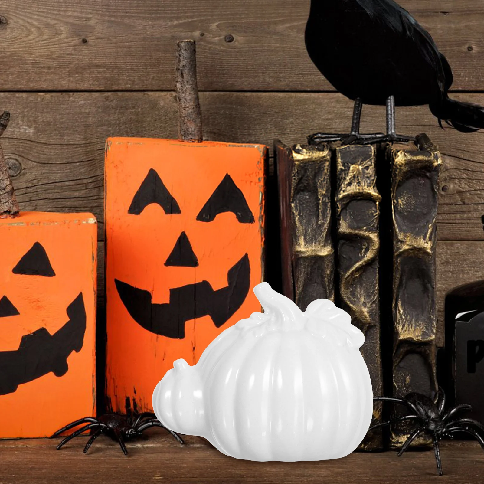 

Fall Decorative Small Pumpkins Ceramic Crafts Ceramics Desk Decoration for Table Delicate
