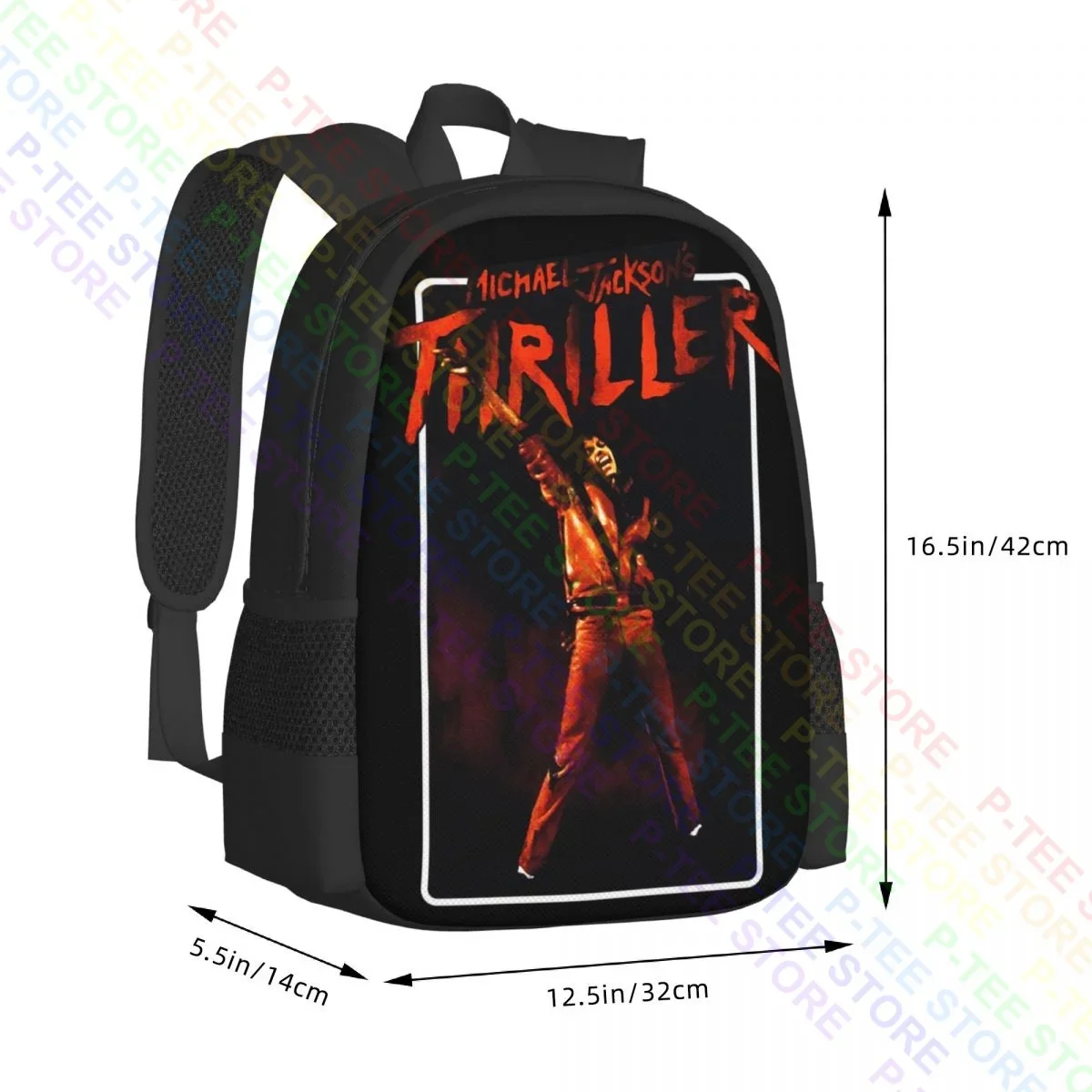 Michael Jackson Thriller P-1172Backpack Large Capacity Shoe Bag Art Print