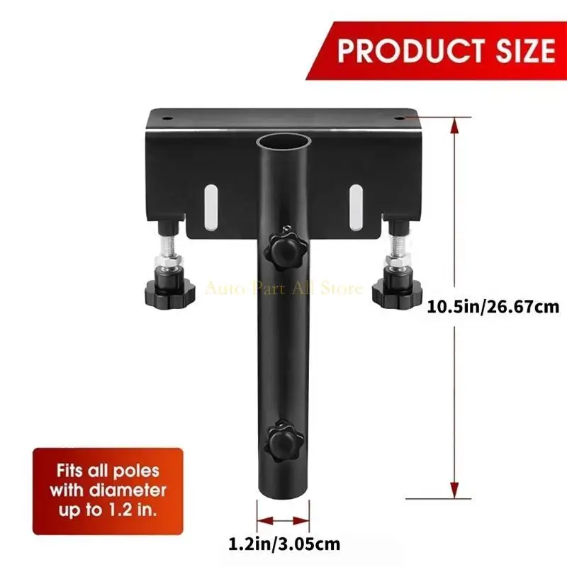

J0MA No Drill Poles Mount for Trucks Quick Installation Universal for Pickup Truck Bed Holds Up to 1.2 Inch Flagpole