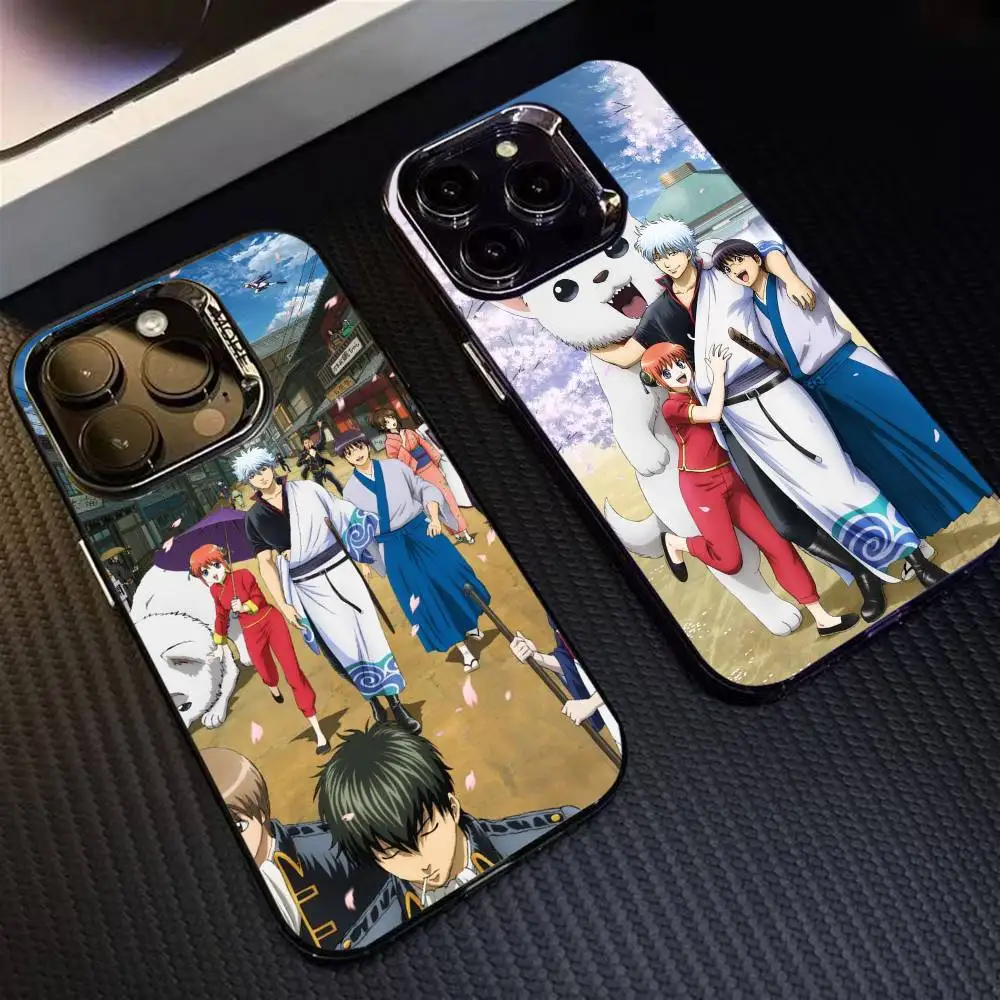 

Gintama-Sakata Gintoki Phone Case For iPhone 16 17 15 14 12 13 Pro Max Black Color Shockproof Cover