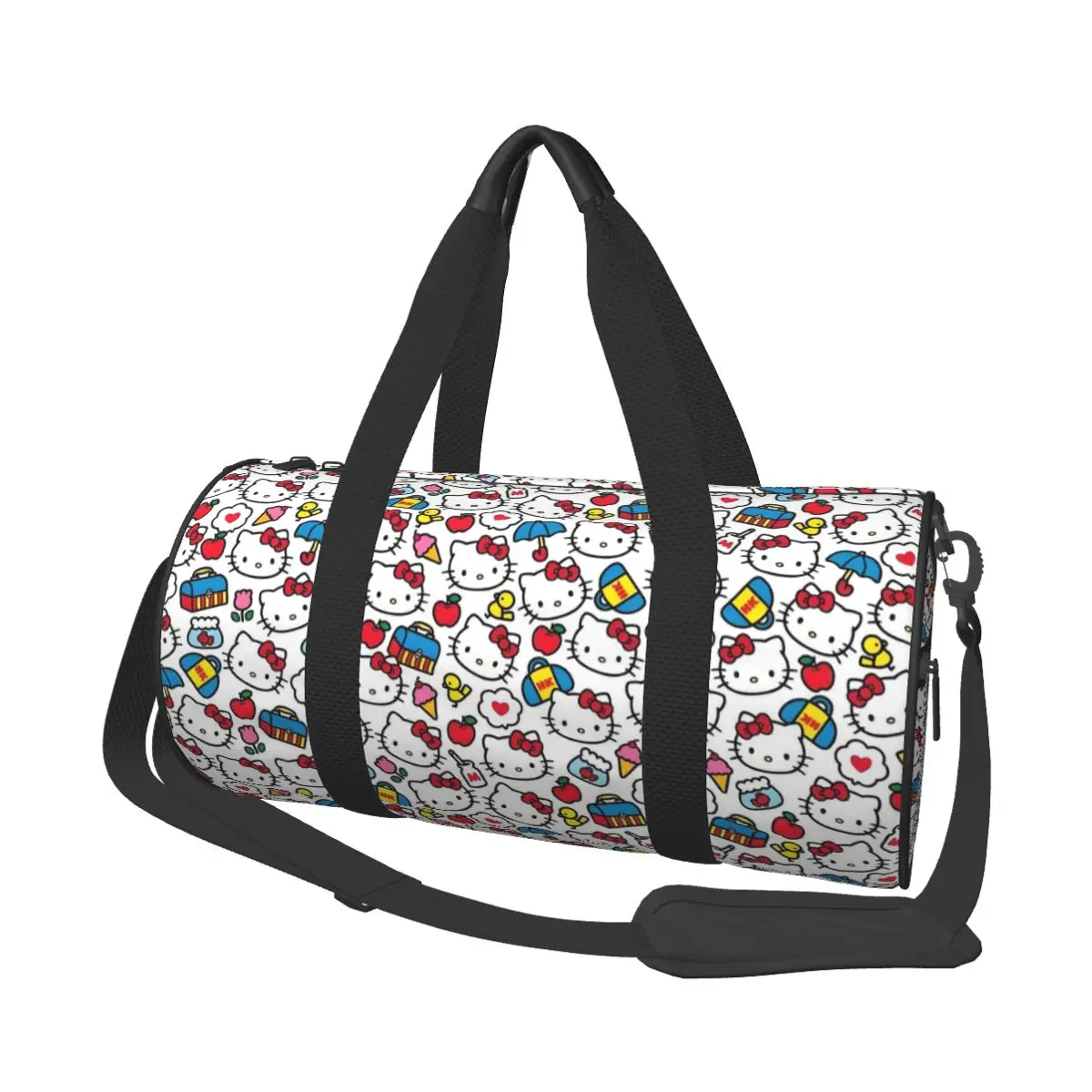 

Custom Hello Kitty Beach Tote Bag Women Extra Large Gym Carry On Cute Cat Travel Shopping Bags