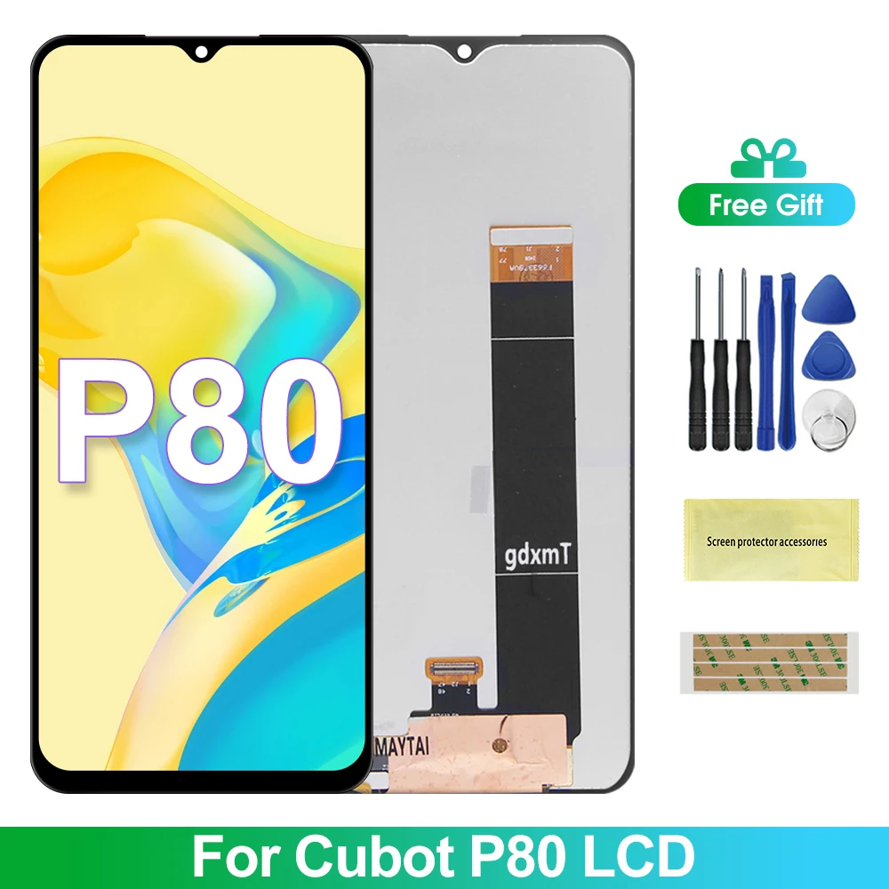 OEM For Cubot P80 LCD Screen Phone Replacement For Cubot P80 LCD Display Touch Screen Digitizer Assembly 100% Tested