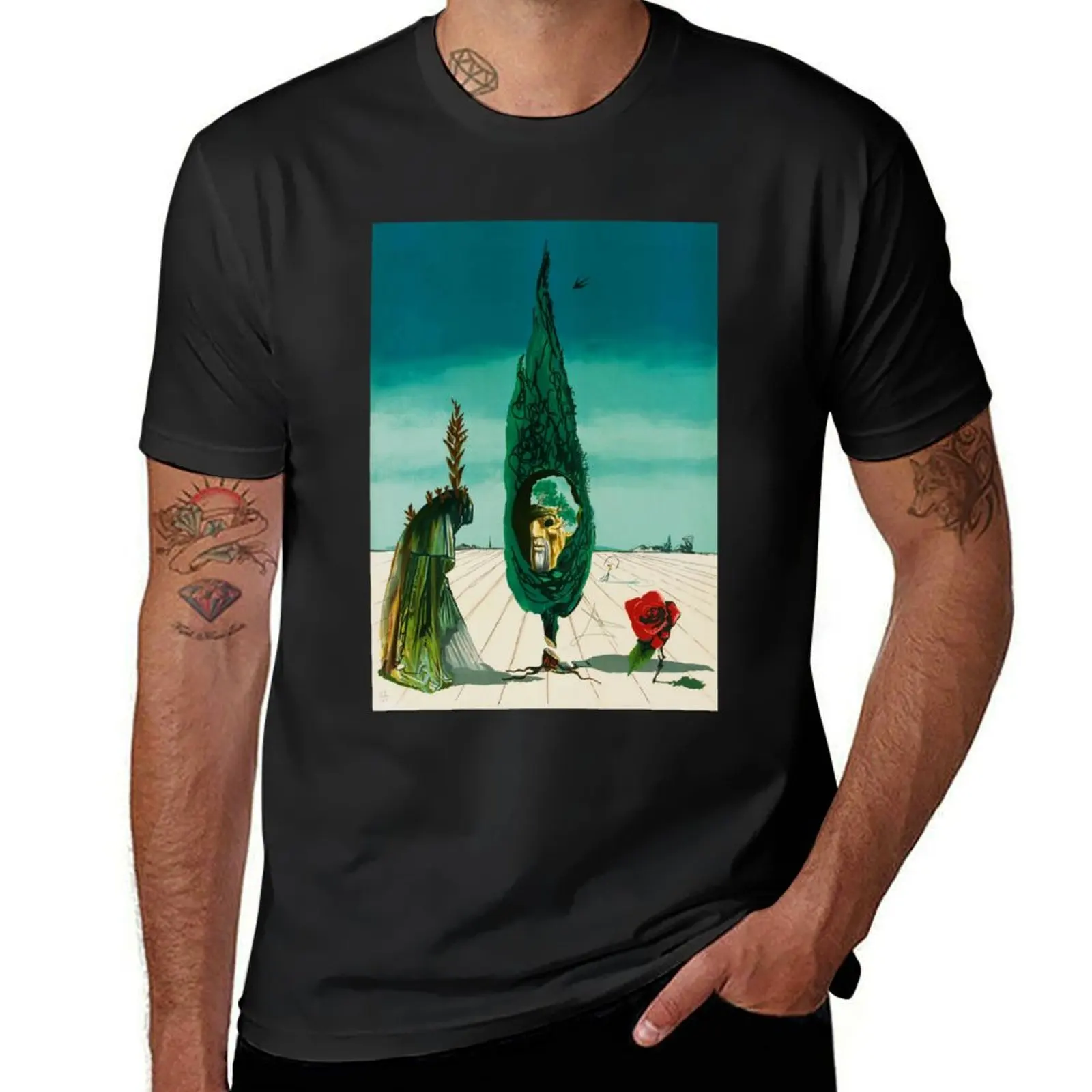 Salvador Dali, 1904-1989, Spain, Salvador Dali Surrealism Art T-Shirt customs boys whites sweat shirts, men